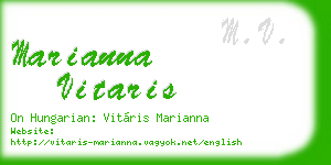 marianna vitaris business card