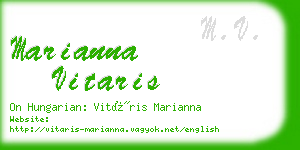 marianna vitaris business card